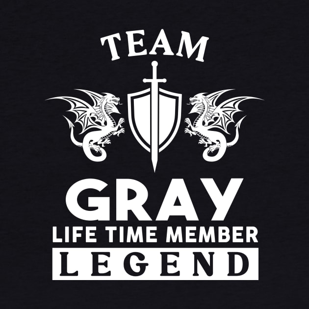 Gray Name T Shirt - Gray Life Time Member Legend Gift Item Tee by unendurableslemp118